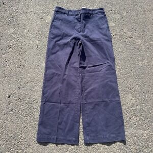 Ann Taylor Women's Pants Sz 12 Dark Blue The High Rise Wide Leg Bell